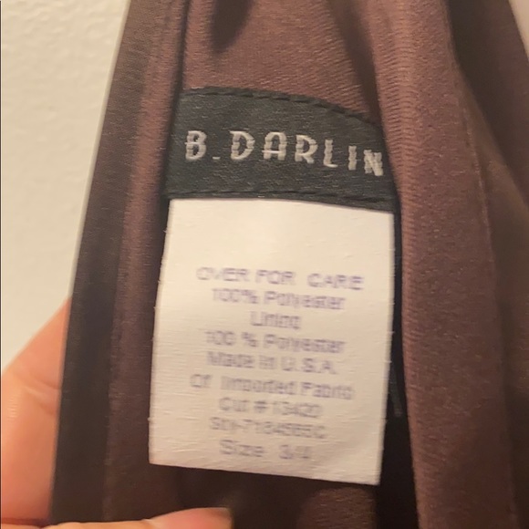 Silk Brown Cocktail Dress - Picture 4 of 4